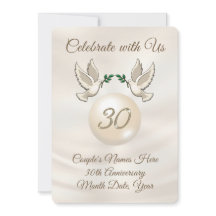Invitaciones personalizadas para el 30º aniversari