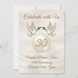 Invitaciones personalizadas para el 30º aniversari