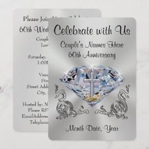 Invitaciones Personalizadas para el 60 Aniversario