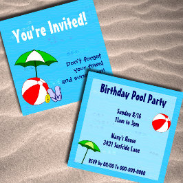 Invitaciones personalizadas para fiesta con tema d