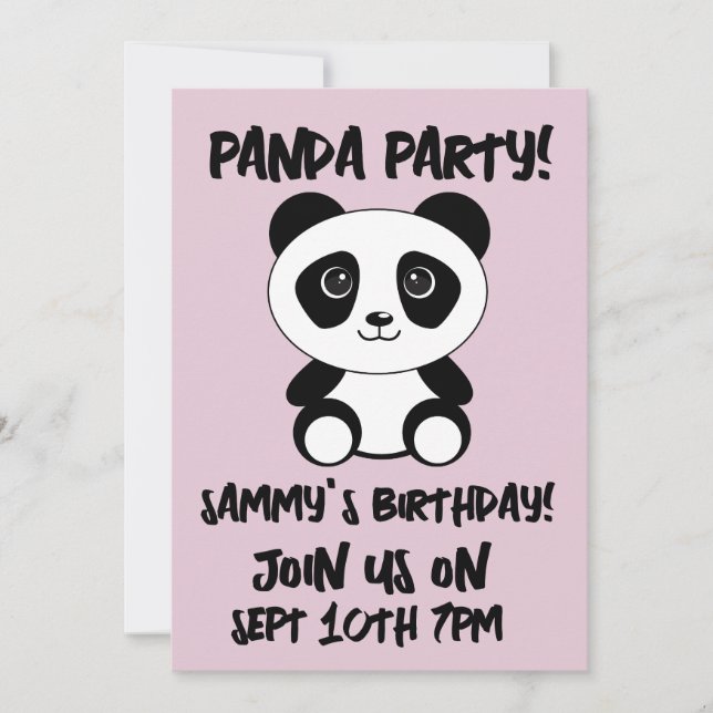 Invitaciones personalizadas para FIESTA INFANTIL d (Anverso)