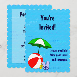 Invitaciones personalizadas para fiesta junto a la