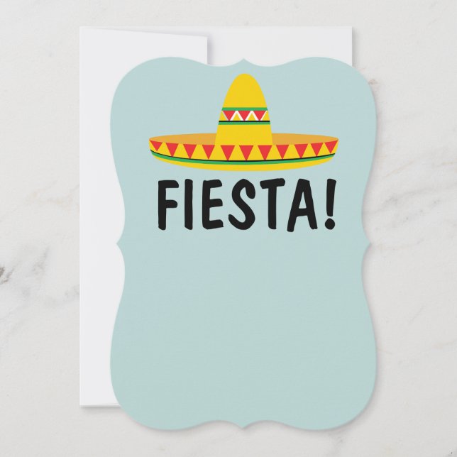 INVITACIONES PERSONALIZADAS PARA FIESTA MEXICANA (Anverso)