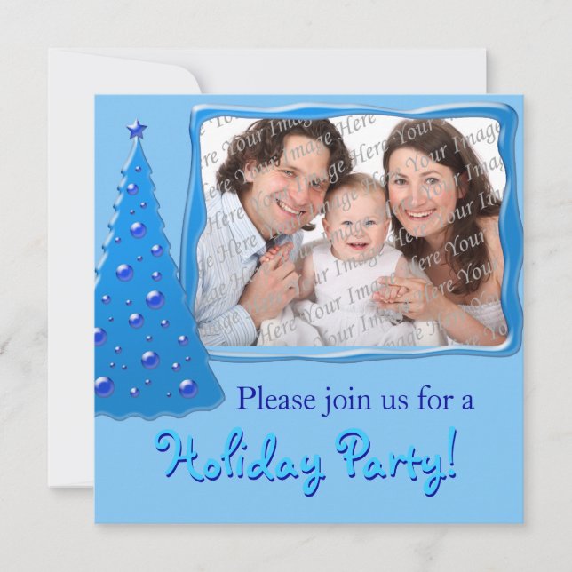 Invitaciones personalizadas para fiestas navideñas (Anverso)