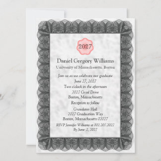 Invitaciones personalizadas para graduación 2027