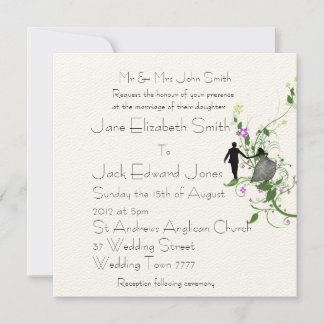 Invitaciones personalizadas para novia y novio de