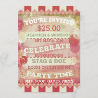 Invitaciones personalizadas para Stag & Doe de cir