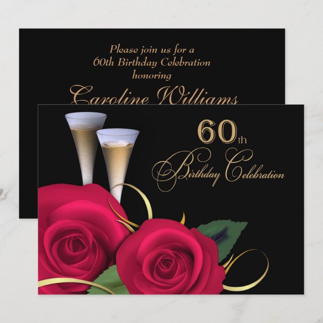 Invitaciones Personalizados a la celebración de cu (Anverso / Reverso)