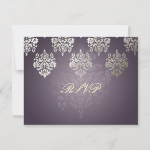 Invitaciones PixDezine Damask6 RSVP requieren 5x7
