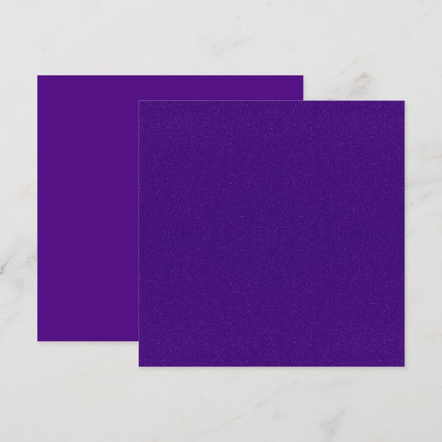 Invitaciones planas mate y con medio brillo púrpur (Anverso / Reverso)