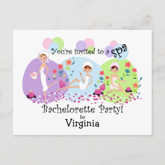 Invitaciones postales a la fiesta de la bachillera (Anverso)