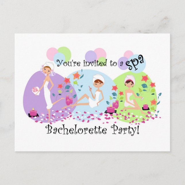 Invitaciones postales a la fiesta de la bachillera (Anverso)