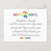 Invitaciones postales - Invitación de la Sra. y la