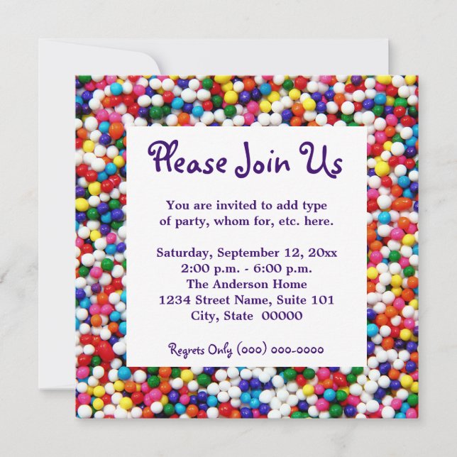 Invitaciones que no son pareils (Anverso)