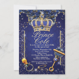 Invitaciones reales de la ducha del príncipe bebé