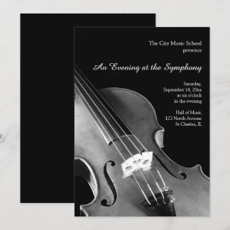 Invitaciones Recitales a Sinfonía de Violín Clásic