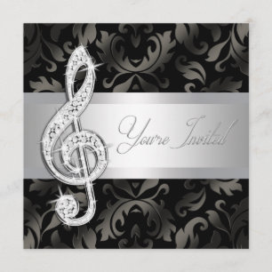 Invitaciones Recitales de Silver Black Music Trebl