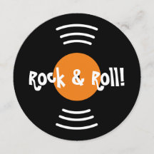 Invitaciones redondas de la fiesta de cumpleaños