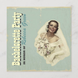 invitaciones retro de soltera de novias