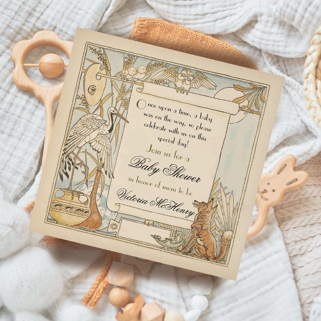 Invitaciones revisadas para baby shower de cuento  (Subido por el creador)