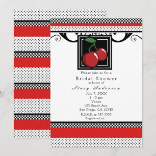 Invitaciones Rojas, Negras, Blancas y Rojas con Ce