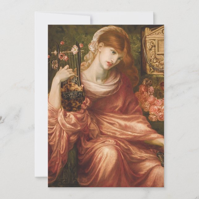 Invitaciones romanas del jugador de la arpa de (Anverso)