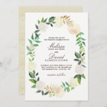 Invitaciones románticas a la boda en Woodland