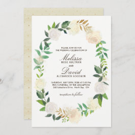 Invitaciones románticas a la boda en Woodland