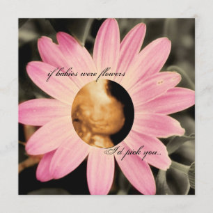 Invitaciones rosadas de Baby Shower del Sonogram