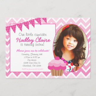 Invitaciones rosadas de la invitación del
