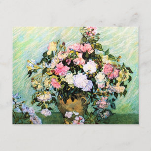 Invitaciones rosadas de los rosas de Van Gogh