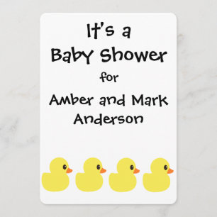 Invitaciones "Rubber Ducky"