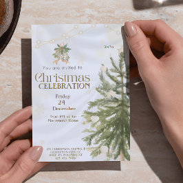 Invitaciones rusas a árboles de Navidad | Elegante
