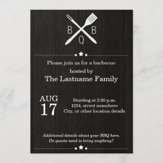 Invitaciones rusas y modernas a barbacoa