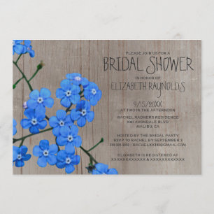 Invitaciones rusticas a duchas nupciales negras