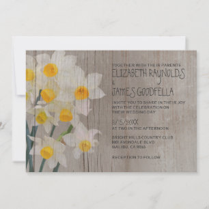 Invitaciones rusticas a la boda conjunta
