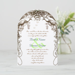 Invitaciones rusticas a la boda de Peacock Boho