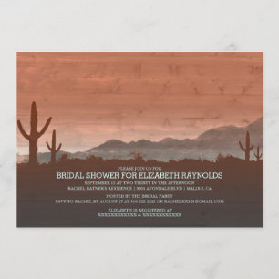 Invitaciones rusticas a la ducha de novias en el s