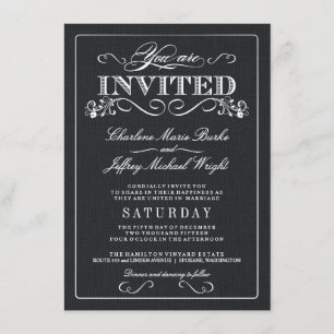 Invitaciones rústicas de la boda de la arpillera