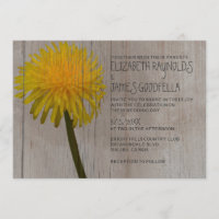 Invitaciones rústicas de la boda del diente de