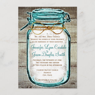 Invitaciones rústicas de madera de la boda del