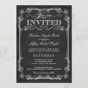Invitaciones rústicas elegantes de la boda de la