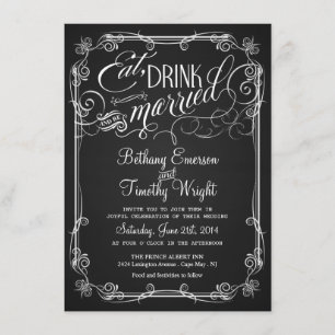 Invitaciones Semi-Formales de la boda de la