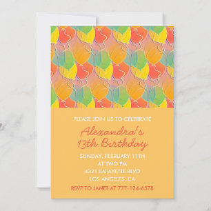 Invitaciones sencillas para cumpleaños 13 globos m