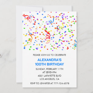 Invitaciones sencillas para el cumpleaños número 1