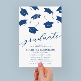 Invitaciones sencillas y modernas de graduación en