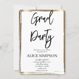 Invitaciones simples a una fiesta de graduación