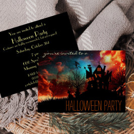 Invitaciones simples de fiesta de Halloween para n