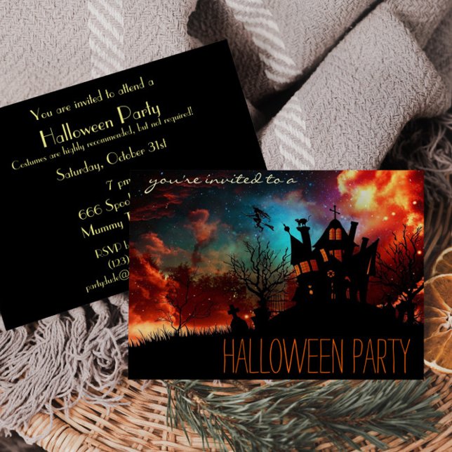 Invitaciones simples de fiesta de Halloween para n (Subido por el creador)