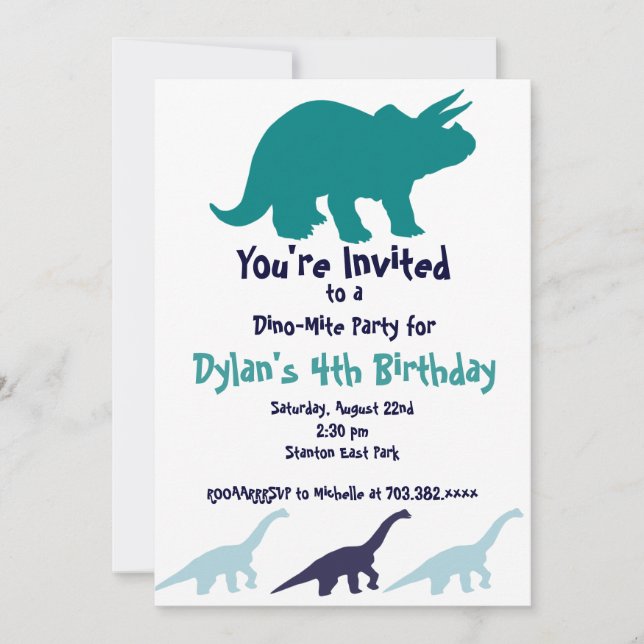 Invitaciones simples de la fiesta de cumpleaños de (Anverso)